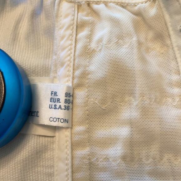 Bustier -CAMISOLE - Jeane Europe -white cotton - ribbed cotton Europeana - Picture 4 of 4